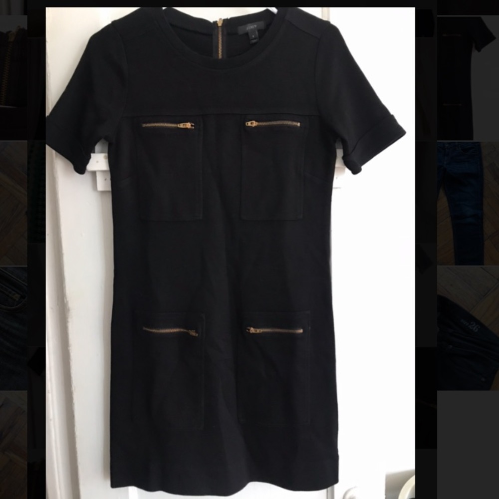 J. Crew zipper ponte dress